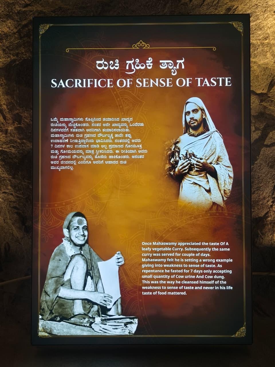 Sacrifice of Sense of Taste